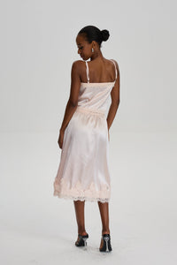 Belinda Floral Lace Trim Cami Midi Skirt Set