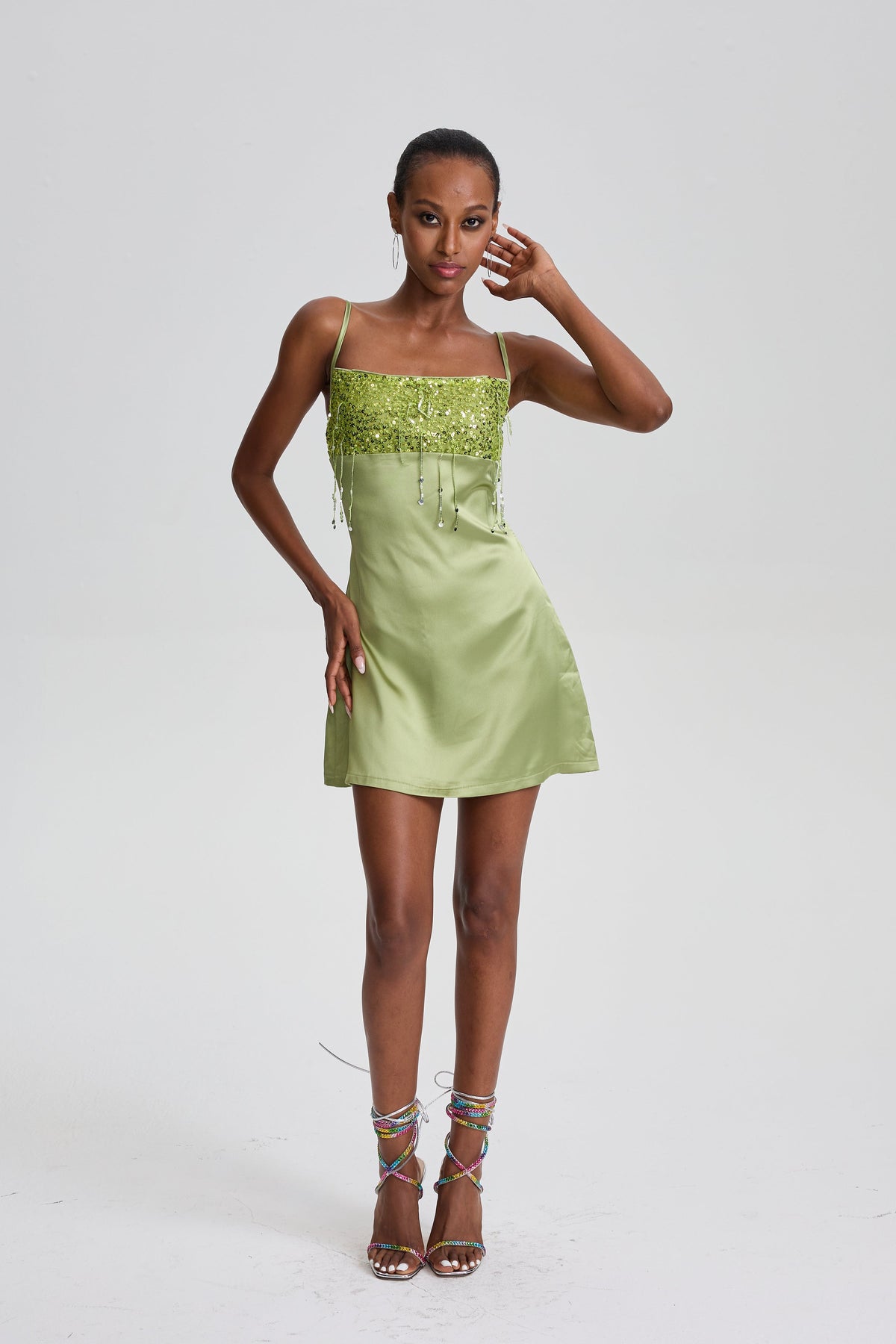 Haast Resort Yasmin Hand Beaded Mini Dress