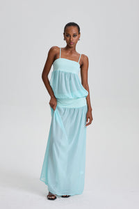 Bosede Spaghetti Strap Tiered Maxi Dress