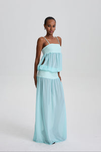 Bosede Spaghetti Strap Tiered Maxi Dress