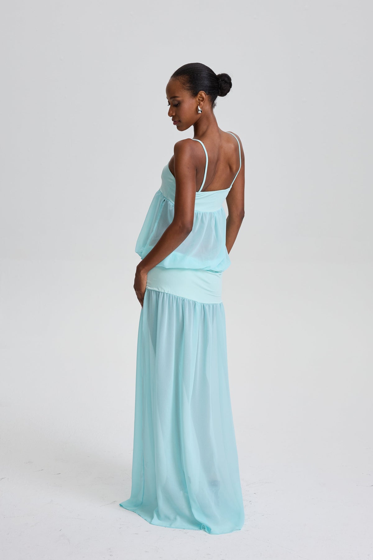 Bosede Spaghetti Strap Tiered Maxi Dress
