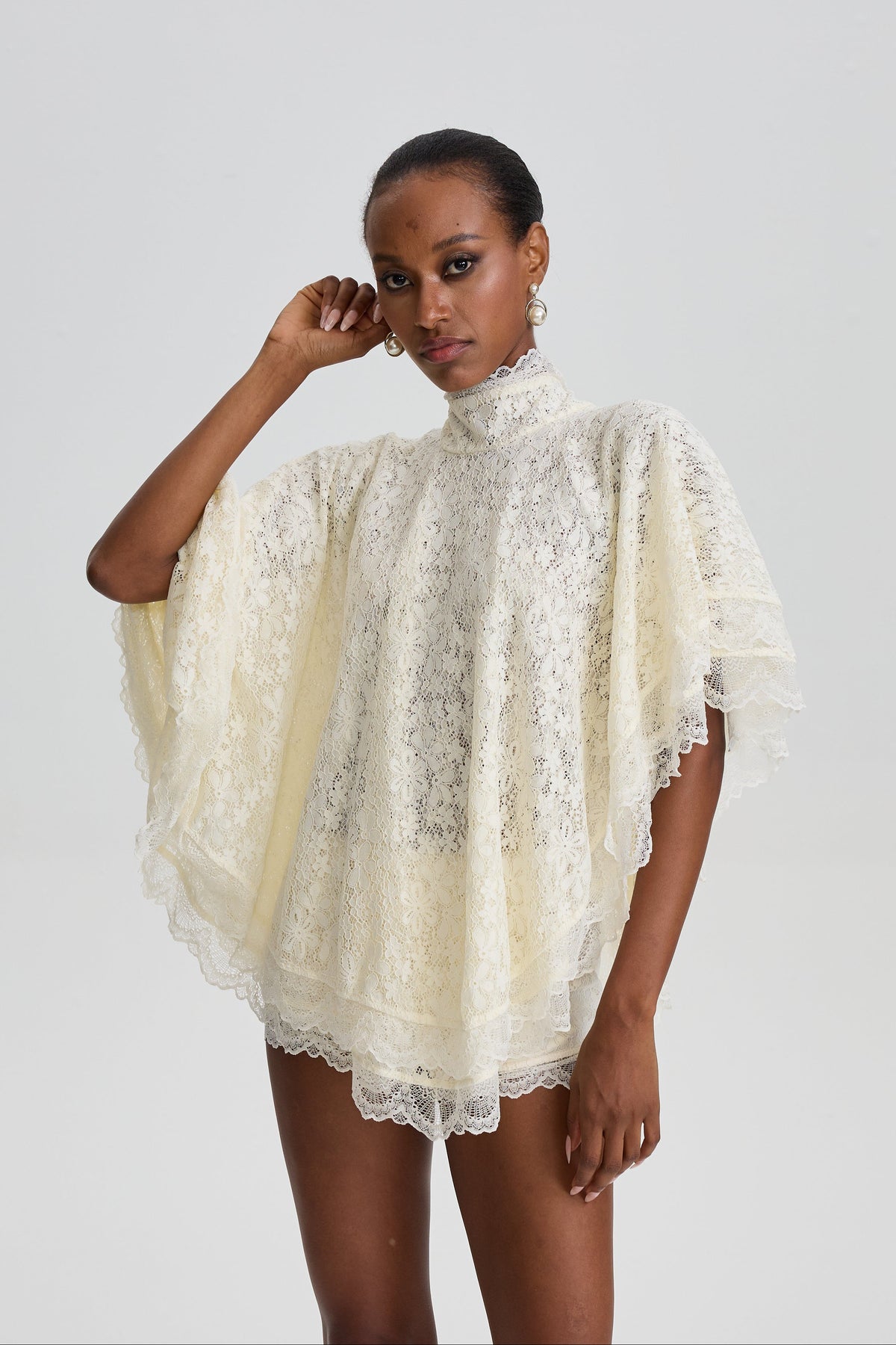Hattie Loose Batwing Sleeve Two‑Piece Outfit