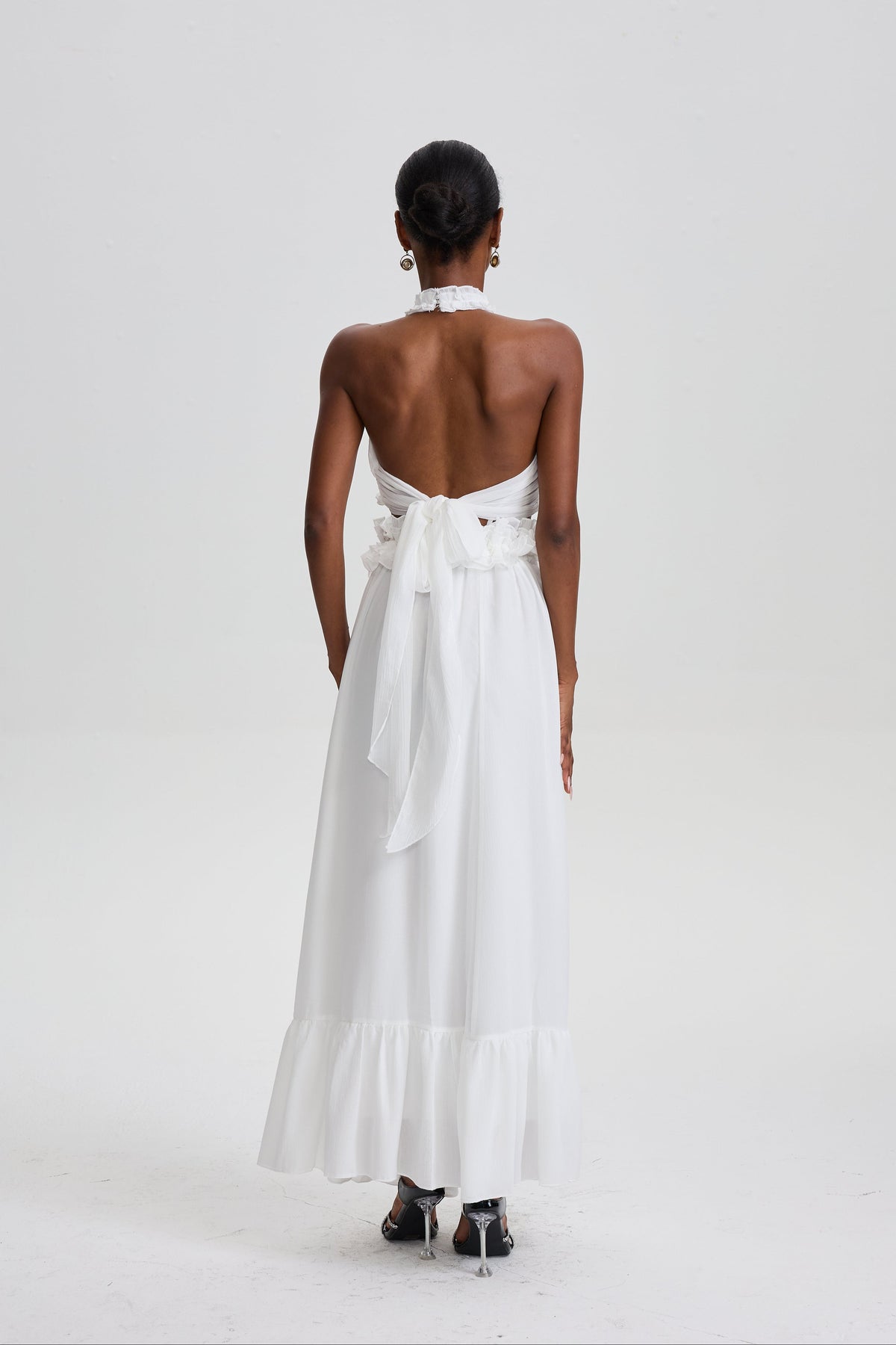Winifred Halter Cut‑Out Two‑Piece Maxi Dress