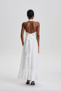 Winifred Halter Cut‑Out Two‑Piece Maxi Dress