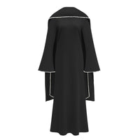 Seraphina Black Pearl Trim Shawl Maxi Dress