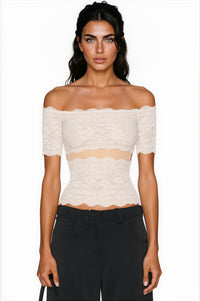 Michalina Off Shoulder Lace Top