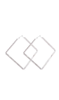 Salakabi DIAMOND EARRINGS IN SILVER