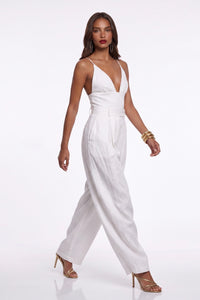 Frosina Sleeveless High Waist Baggy Wide Leg Jumpsuit