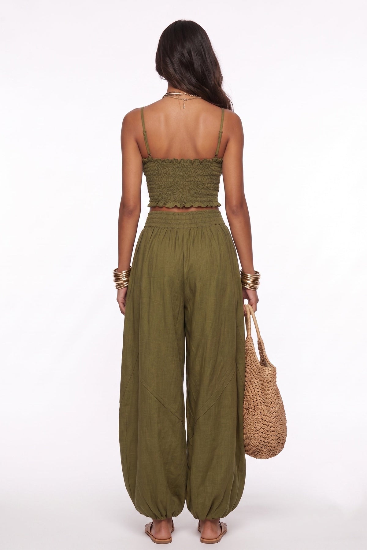Imelda Smocking Cropped Knickerbockers Sets