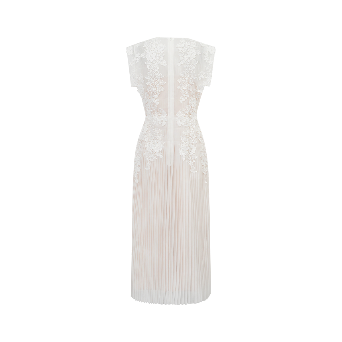 Dobromila Flower-appliqué Tulle Midi Dress