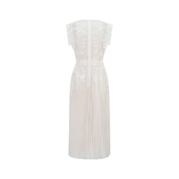 Dobromila Flower-appliqué Tulle Midi Dress