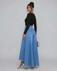 Meley High-Waisted Wide-Leg Jeans