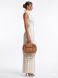 Scarlet Zipper Ruch Jumpsuit In White