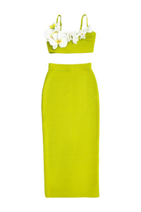 Meliora Green Flower Bandage Set