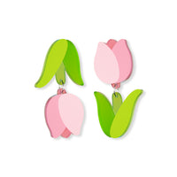 Salamando Acrylic Handmade Multi-Layer Tulip Earrings