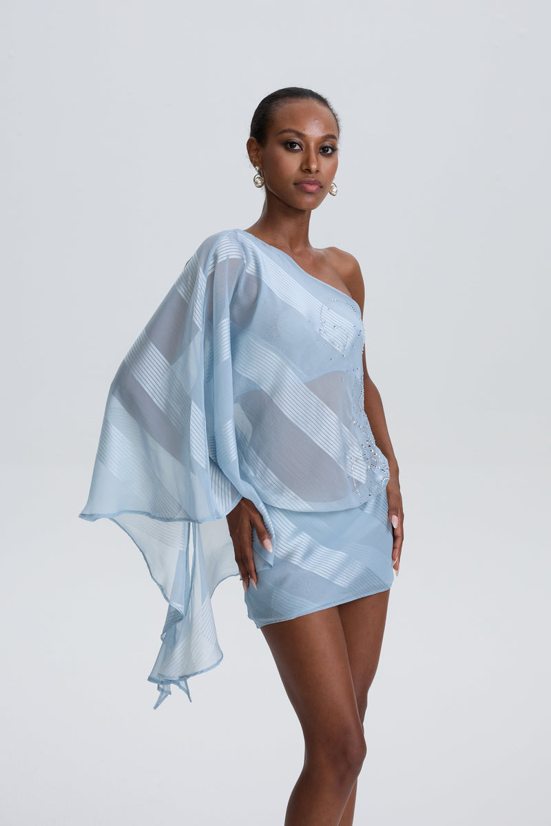 Markéta Skye Shimmer Asymmetrical Dress