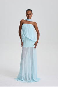 Indy Spaghetti Strap Draped Maxi Dress