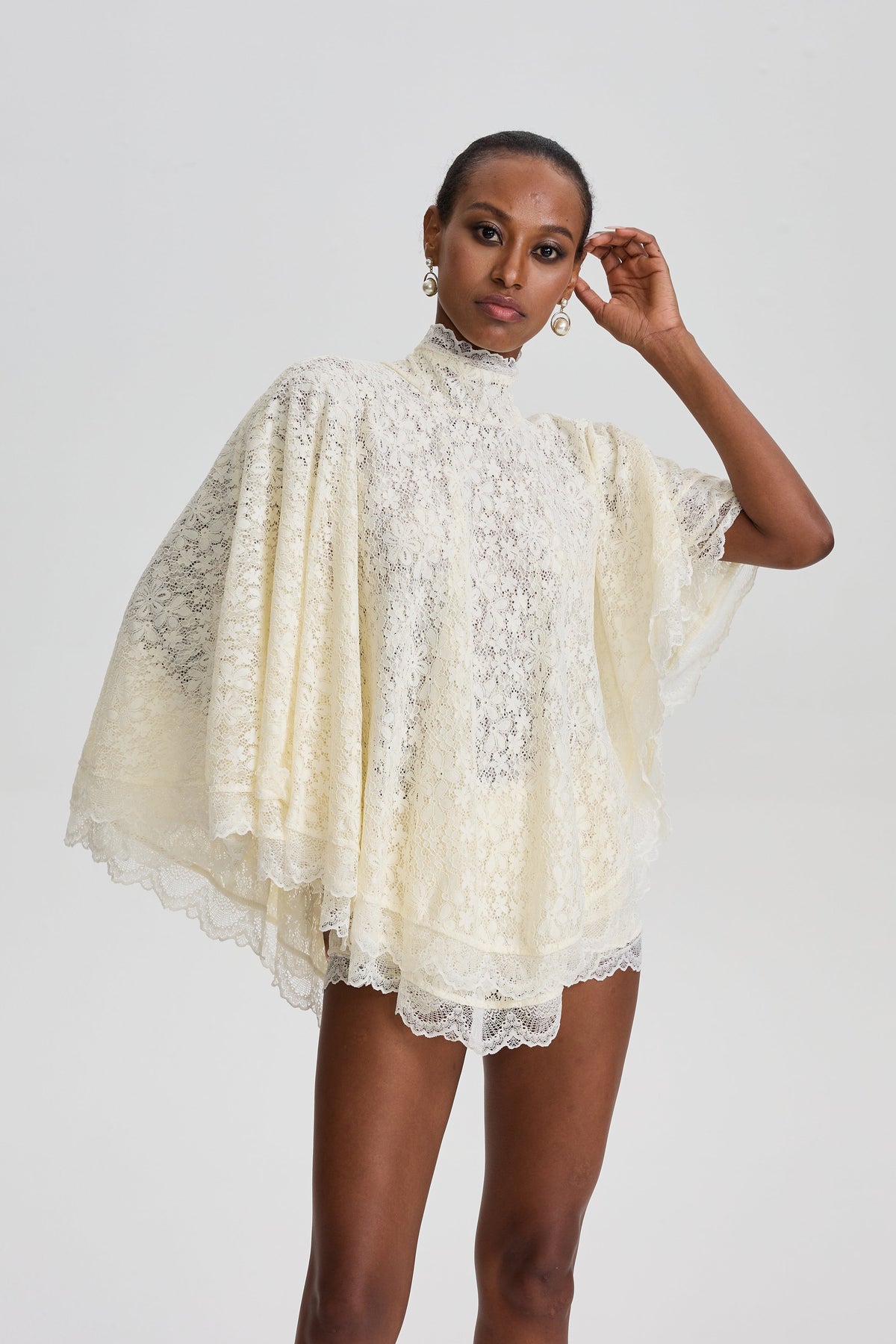 Hattie Loose Batwing Sleeve Two‑Piece Outfit