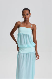 Bosede Spaghetti Strap Tiered Maxi Dress