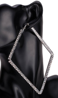 Salakabi DIAMOND EARRINGS IN SILVER