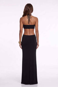 Monakois Sleeveless Backless Maxi Dress