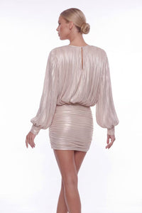 Flamilo Silk Mini Dress Ivory