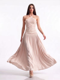 Volinola Lace Floral Ruch Maxi Dress