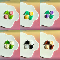 Salamando Acrylic Handmade Multi-Layer Tulip Earrings