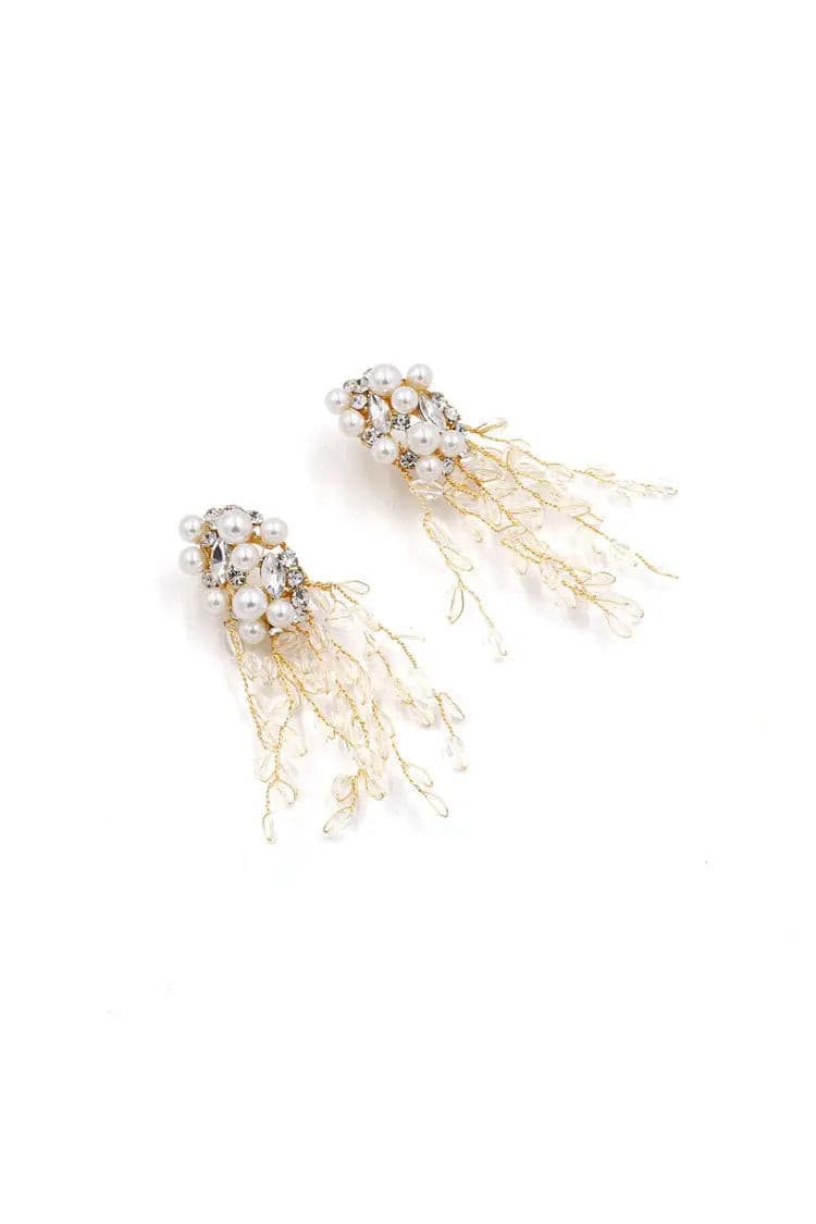 Zaha Crystal Tassel Earrings