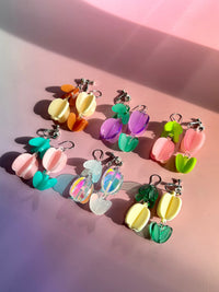 Pilanes Acrylic Handmade 3D Tulip Earrings