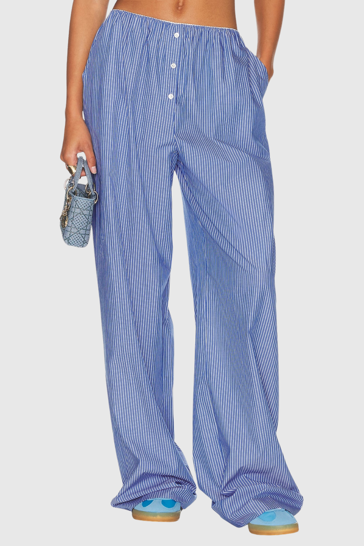 Zosano Spaghetti Stripe Pants Set