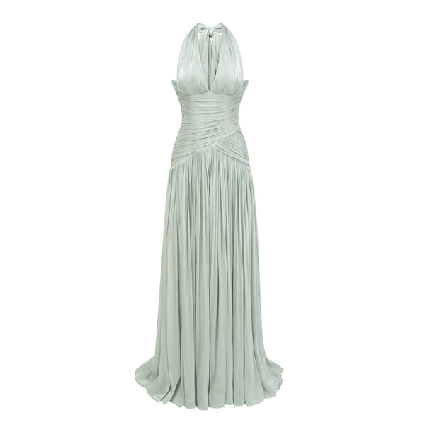 Kolusina Mint Green Gathered Maxi Dress