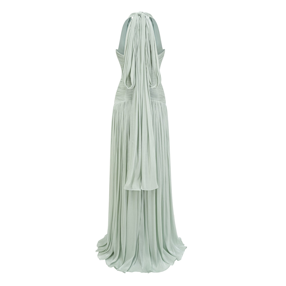 Kolusina Mint Green Gathered Maxi Dress
