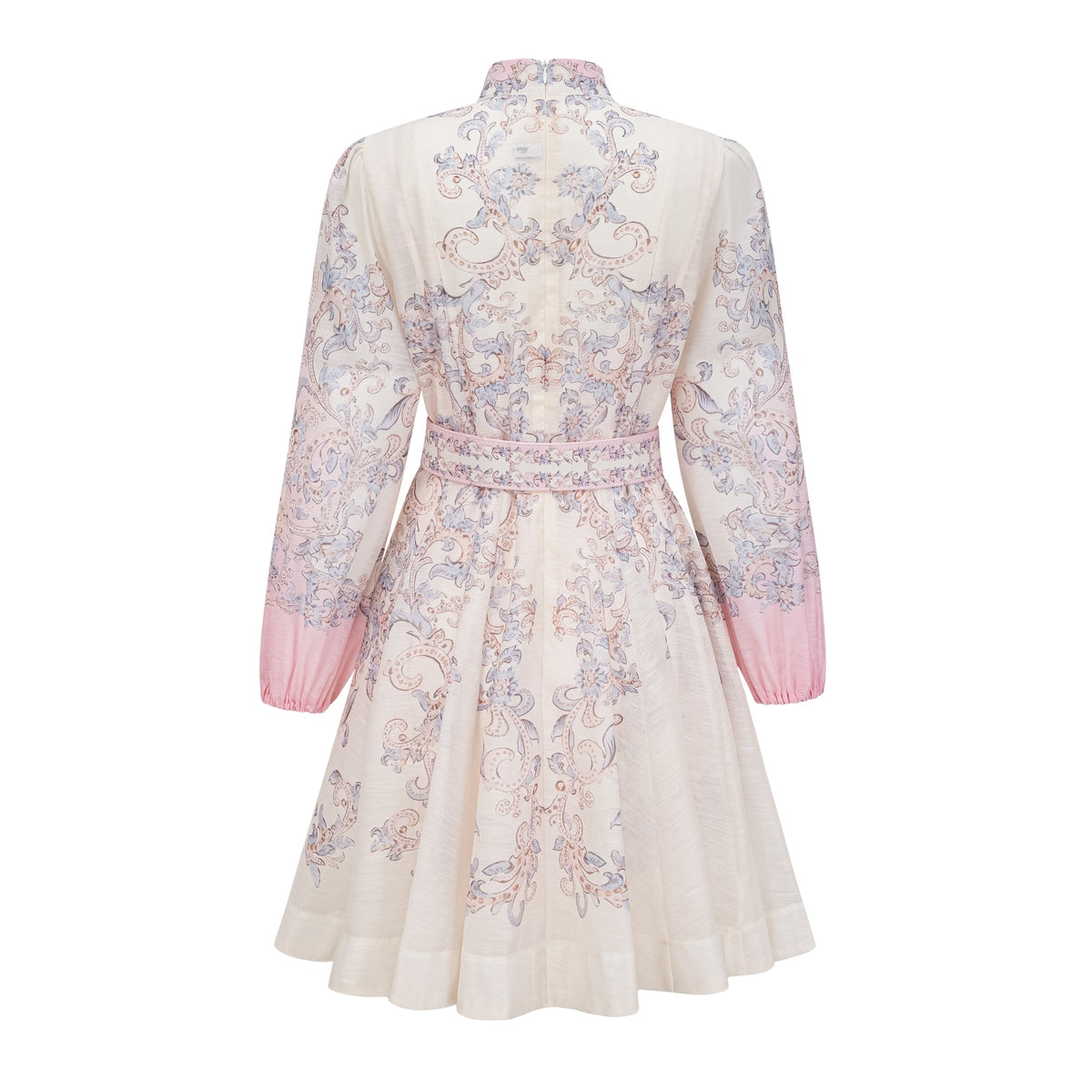 Daedalus Neutral Floral Print Mini Dress