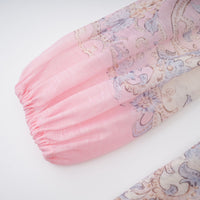 Daedalus Neutral Floral Print Mini Dress