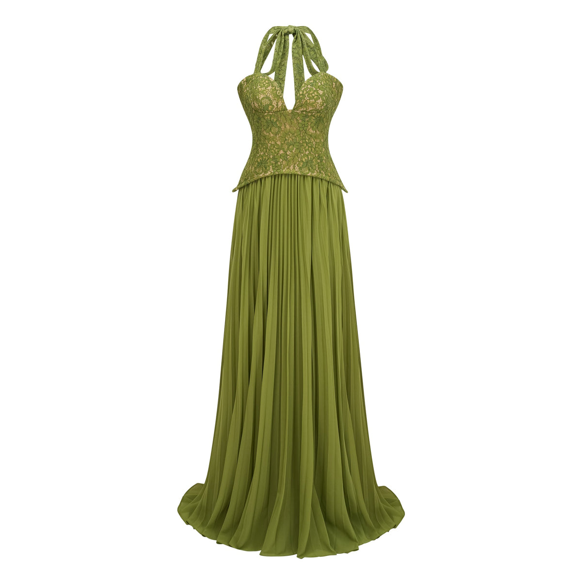 Nuria Emerald Corset Gown