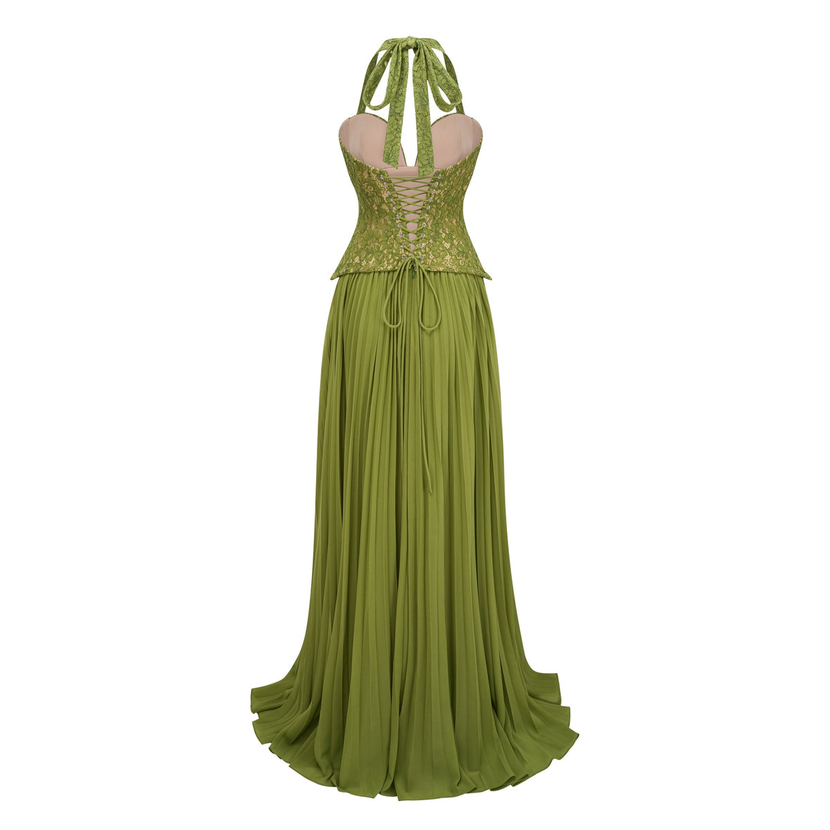 Nuria Emerald Corset Gown