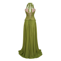 Nuria Emerald Corset Gown