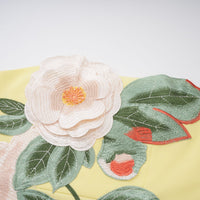 Beryndor Yellow Floral Embroidered Mini Dress