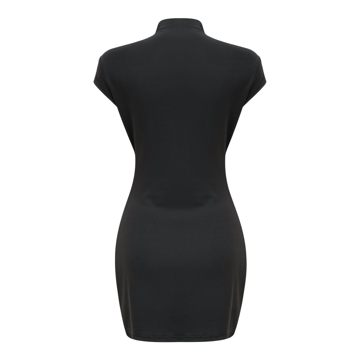 Ulamuy Black Keyhole Corset Mini Dress