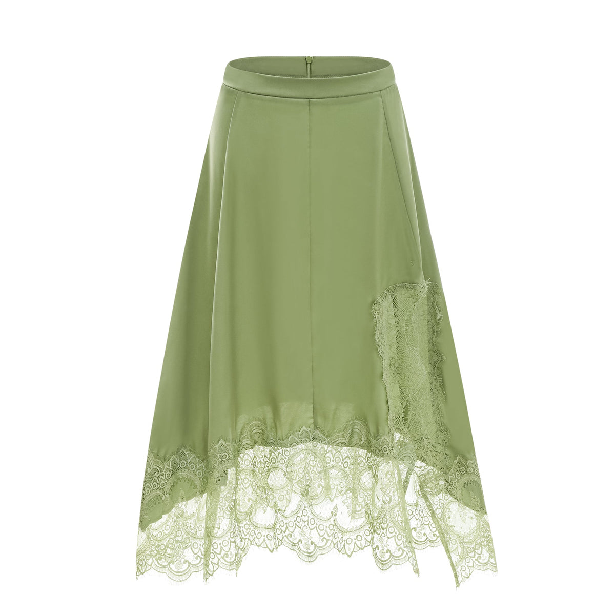 Flamingzo Green Lace Panel Top & Skirt Set