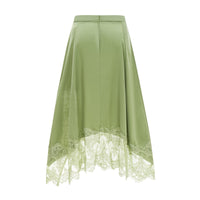 Flamingzo Green Lace Panel Top & Skirt Set