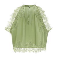 Flamingzo Green Lace Panel Top & Skirt Set
