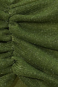 Aurora Strapless Sequin Maxi Dress In Green