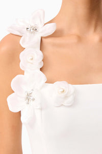 Renola Sleeveless Flower Pearl Mini Dress