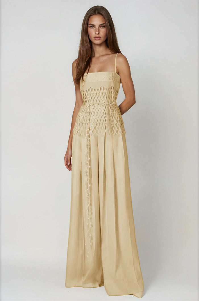 Fonixa Spaghetti Cutout Pants Set