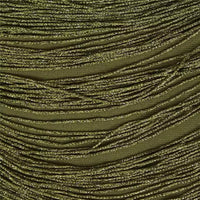 Ferdous Fringe Satin Skirt Set In Olive