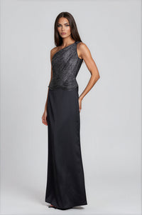 Felousvo One-Shoulder Fringe Maxi Dress