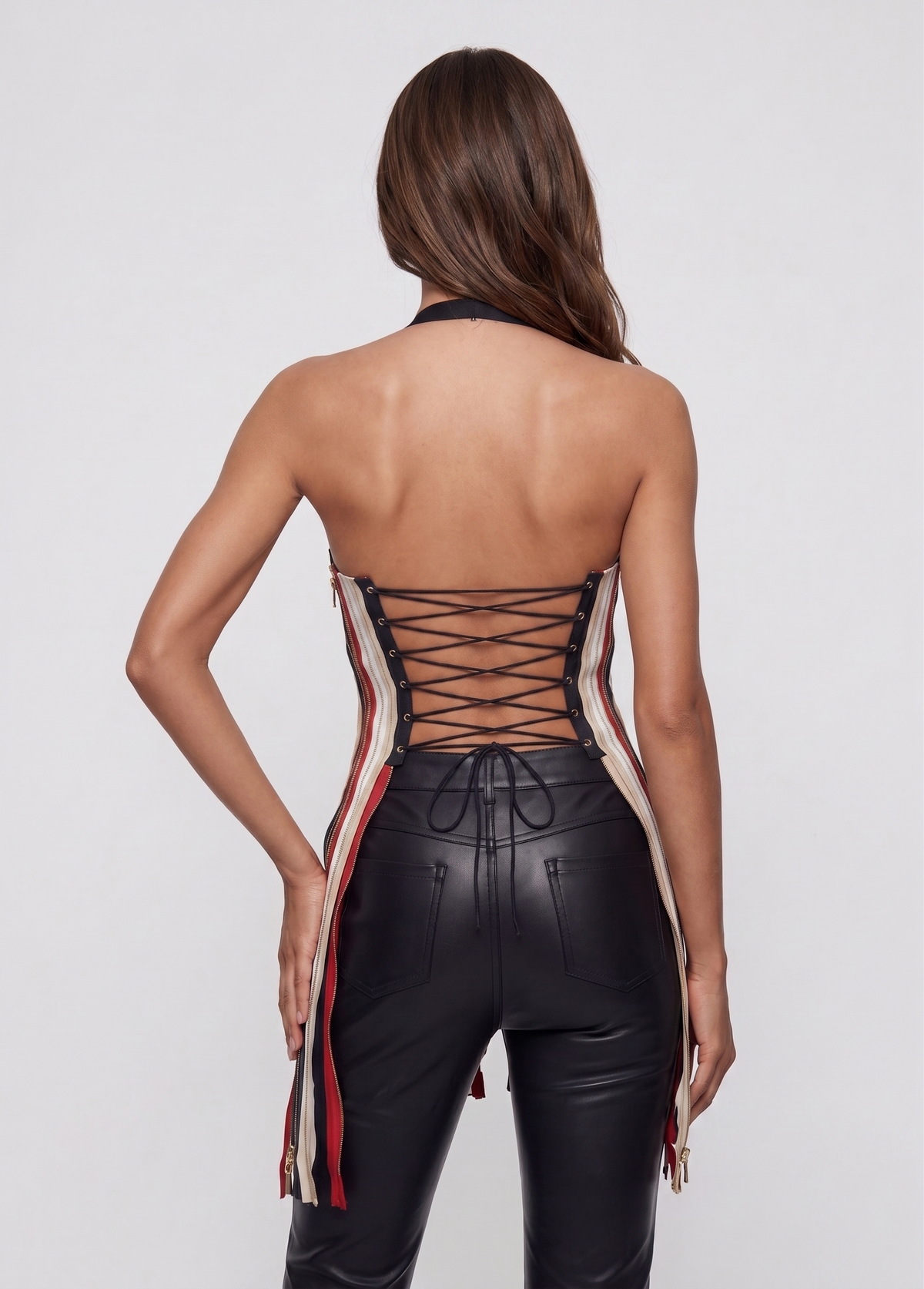 Deitra Deconstruct Zipper Top