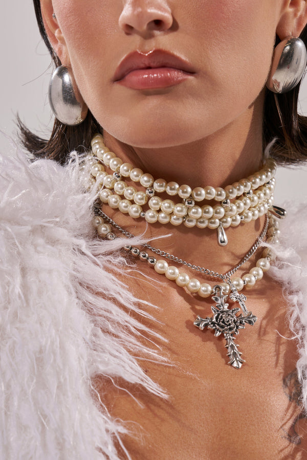 Ceyous Layered up Cross Necklace